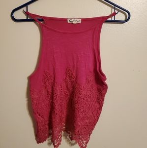 Lace Cropped Tank